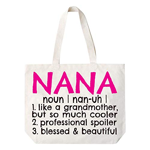 COCOVICI Nana Definition Canvas Tote Bag Grandma Gift Idea for Nana