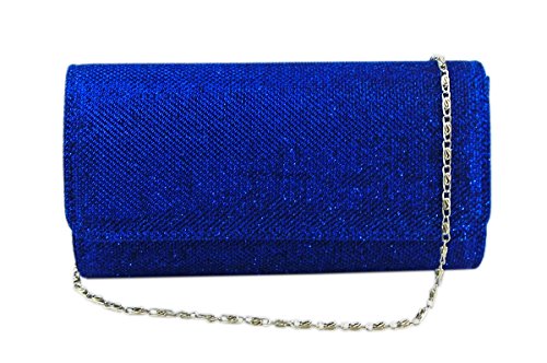 AITING Women’s Evening Party Wedding Ball Prom Clutch Wallet Handbag (Royal blue)