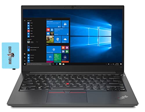 Lenovo ThinkPad E14 Gen 3 14.0″ FHD IPS Business Laptop (AMD Ryzen 7 5700U 8-Core, 32GB RAM, 512GB PCIe SSD, Intel Iris Xe,WiFi 6, Bluetooth 5.2, HD Webcam, Ethernet LAN (RJ-45), Win 10 Pro) with Hub