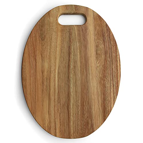 Wood Cutting Board, Cutting Boards for Kitchen, Wood boards for charcuterie, Acacia Wooden Kitchen Chopping Boards for Meat, Cheese, Small Cutting Board for Kitchen 14 x 10.2 Inch