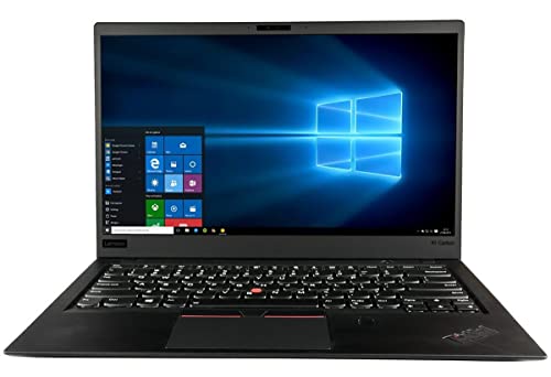 Lenovo 20KH002WUS Ultrabook – ThinkPad X1 Carbon 6th Gen 14in 1920 x 1080 Core i5 i5 8350U 8 GB RAM 256 GB SSD Black Windows 10 Pro 64 bit Intel UHD Graphics 620 in Plane (Renewed)