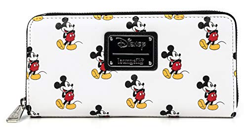 Loungefly Disney Classic Mickey Mouse All Over Print Zip Wallet (one size, multi)