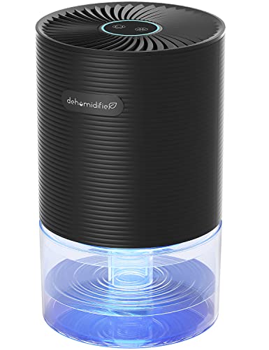 Dehumidifiers, Small Dehumidifiers for Home Bedroom 2300 Cubic Feet with Auto-off, Ultra-Quiet Mini Dehumidifier with Lights Energy Saving for Basement Bathroom Office RV