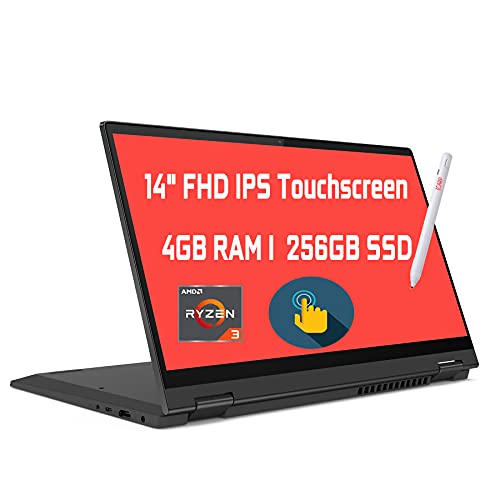 Lenovo Flex 5 2 in 1 Convertible Laptop 14″ FHD IPS Touchscreen AMD Quad-Core Ryzen 3 4300U (Beats i5-10210U) 4GB RAM 256GB SSD Dolby Webcam Win 10 + Pen