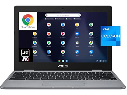 ASUS 2022 Newest Chromebook 11.6″ Laptop Computer, Intel Celeron N3350(Up to 2.4GHz), 4GB LPDDR4 RAM, 160GB Space(32GB eMMC+128GB Card), WiFi, Bluetooth, Webcam, USB Type-C, Gray, Chrome OS+JVQ MP