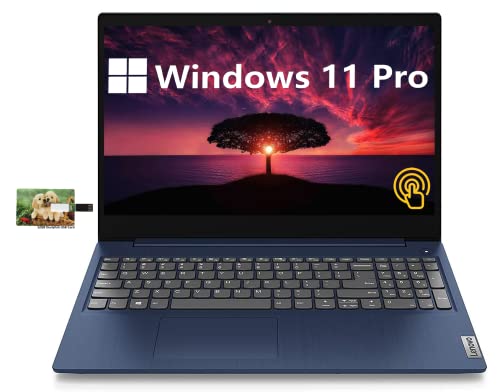 New Lenovo IdeaPad 3 15.6” HD Touchscreen Business Laptop, Intel Core i5-10210U, Windows 11 Pro, 20GB RAM 512GB SSD, 32GB Durlyfish USB Card