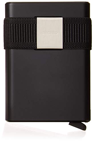 Secrid Cardslide Wallet, Black Cardprotector with Black Slide, Multi-Use RFID Case