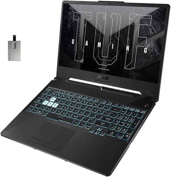 2022 ASUS TUF Gaming F15 15.6″ FHD 144Hz Laptop Computer, Intel Core i5-10300H, 16GB RAM, 1TB HDD+512GB PCIe SSD, Backlit Keyboard, GeForce GTX 1650 Graphics, Windows 11, Black, 32GB SnowBell USB Card