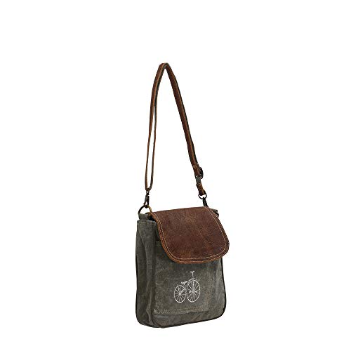 Myra Bags Bicycle Upcycled Canvas Shoulder Bag S-0798 | The Storepaperoomates Retail Market - Fast Affordable Shopping