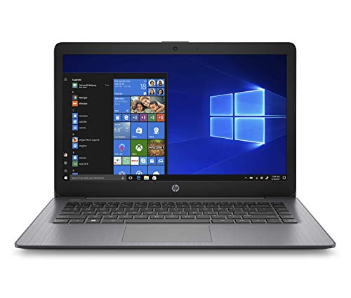 HP Stream 14-inch Laptop, Intel Celeron N4000, 4 GB RAM, 64 GB eMMC, Windows 10 Home in S Mode (14-cb186nr, Brilliant Black) (9MV74UA#ABA) (Renewed)
