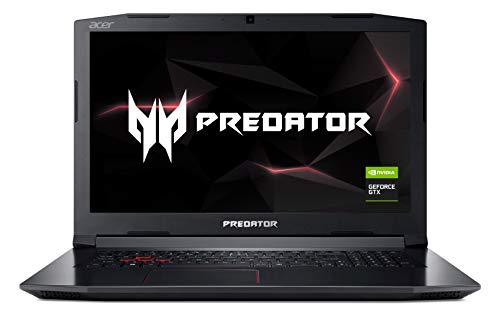 Acer Predator Helios 300 PH317-52-77A4 Gaming Laptop, Intel Core i7-8750H, GeForce GTX 1060 Overclockable Graphics, 17.3″ 144Hz Full HD, 16GB DDR4, 256GB PCIe NVMe SSD, 1TB HDD, VR Ready