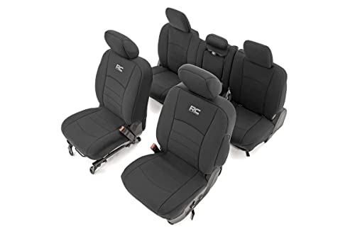 Rough Country Neoprene Front & Rear Seat Covers for 19-22 Ram 1500-91041