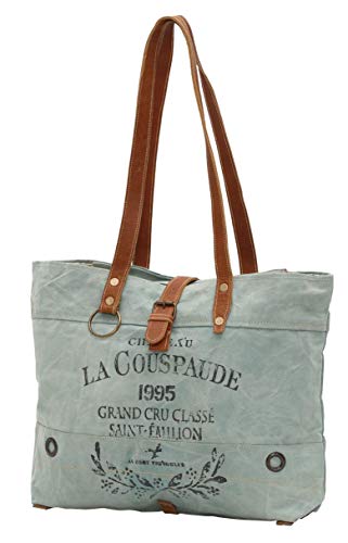 Myra Bags La Couspaude Upcycled Canvas Tote Bag M-0814