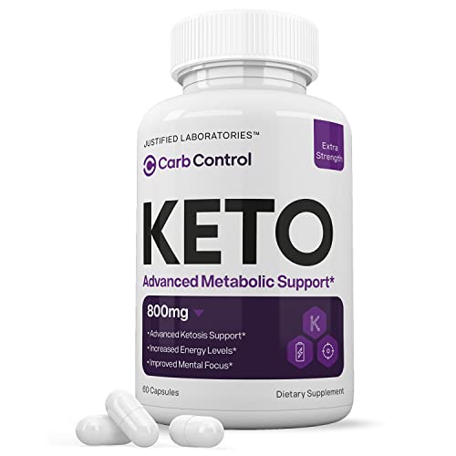 Carb Control Keto Pills Includes Apple Cider Vinegar goBHB Exogenous Ketones Advanced Ketogenic Supplement Ketosis Support for Men Women 60 Capsules