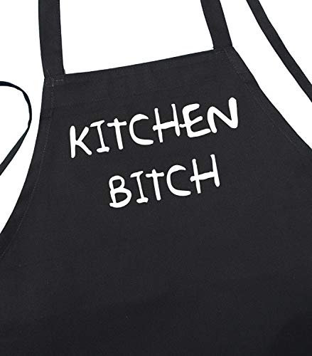 Kitchen Bitch Funny Black Apron for Cooking