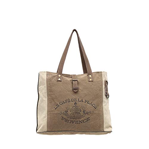 Myra Bags Provence Upcycled Canvas Tote Bag S-0939