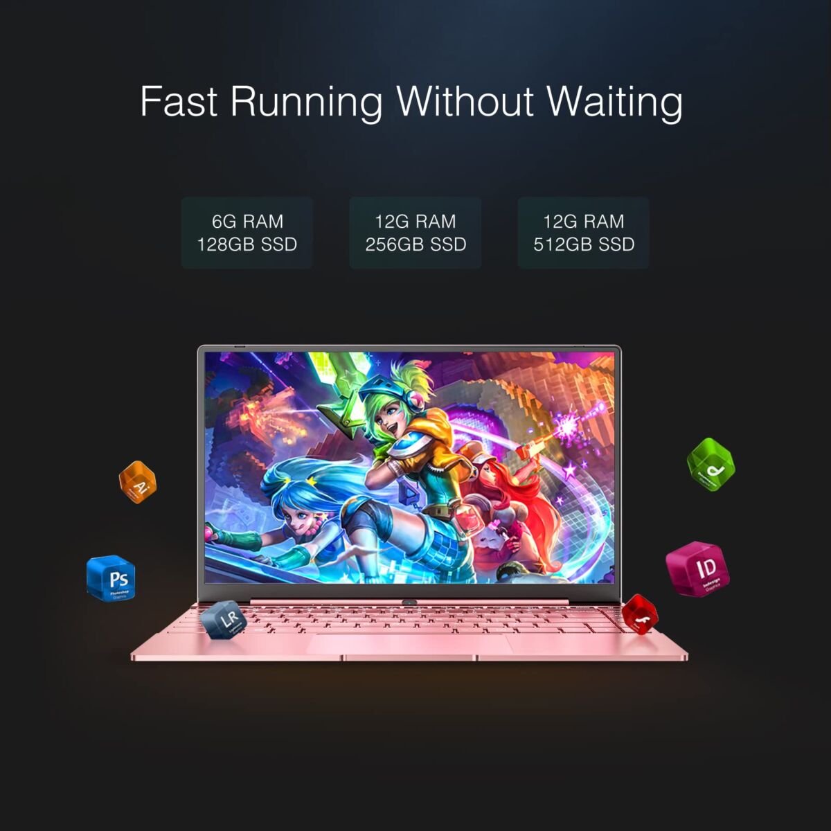 Daysky Windows Laptops V14S, Intel Jasper Lake N5095 Processor, 12GB RAM, 14.1″ FHD Display, Backlit Keyboard, Full Metal Body, Ultra Thin and Portable, USB 3.0, Type C(12G+256G, Pink) | The Storepaperoomates Retail Market - Fast Affordable Shopping
