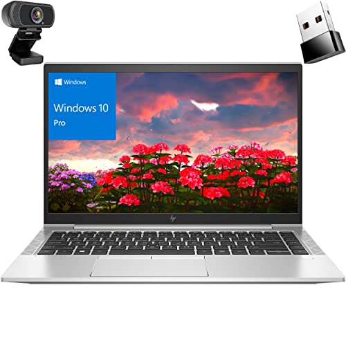 HP 2022 EliteBook 840 G7 14″ FHD Business Laptop, Hexa-Core AMD Ryzen 5 Pro (Beat i7-1165G), 16GB DDR4 RAM, 1TB PCIe SSD, USB WiFi Adapter, Fingerprint Reader, Windows 10 Pro, External Webcam