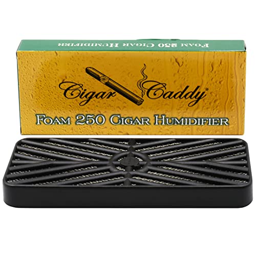 Cigar Caddy Deluxe Humidifier, Large Foam Humidifier, Rectangle, Maintains 70% Humidity for up to 250 Cigars