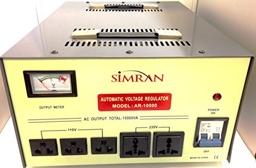 Simran Power Converter Regulator Stabilizer with Built-in Voltage Transformer, 10000W (AR-10000)
