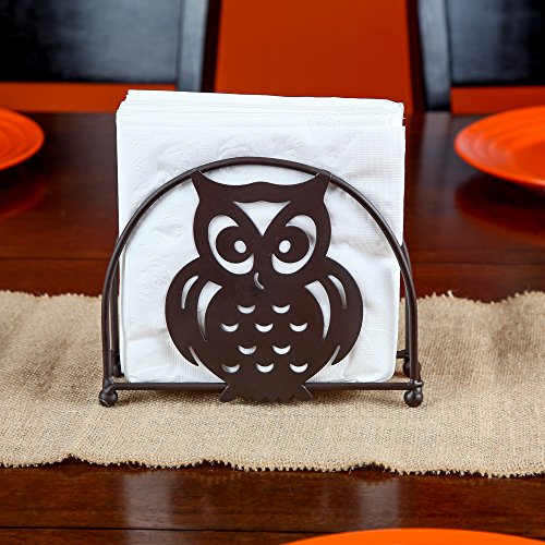 Home-X – Bronze Napkin Holder with Owl Design, A Fun Addition to Any Dinner Table, Kitchen Counter Top, or Picnic Table for Guaranteed Storage and Durability | The Storepaperoomates Retail Market - Fast Affordable Shopping