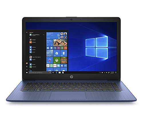 HP Stream 14-Inch Touchscreen Laptop, AMD Dual-Core A4-9120E Processor, 4 GB SDRAM, 64 GB eMMC, Windows 10 Home in S Mode with Office 365 Personal for One Year (14-ds0090nr, Royal Blue)