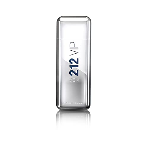 Carolina Herrera 212 Vip Men Fragrance For Men – Notes Of Caviar Lime, Ginger And Tonka Bean – Intimate And Magnetic Scent – Blend Of Fresh And Woody – Perfect For Night Use – Edt Spray – 3.4 Oz