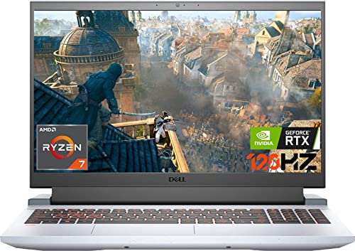 2021 Newest Dell G15 15.6″ 120Hz FHD Gaming Laptop, AMD Ryzen 7 5800H (8 core), NVIDIA GeForce RTX 3050 Ti, 32GB RAM, 1TB PCIe SSD, HDMI, WiFi 6, Backlit KB, Win 10 Home, Phantom Grey with speckles