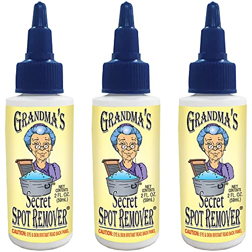 Grandma’s Secret Spot Remover – Chlorine, Bleach and Toxin-Free Stain Remover – Stain Remover for Clothes – Fabric Stain Remover Removes Oil, Paint, Blood and Pet Stains – pack of 3