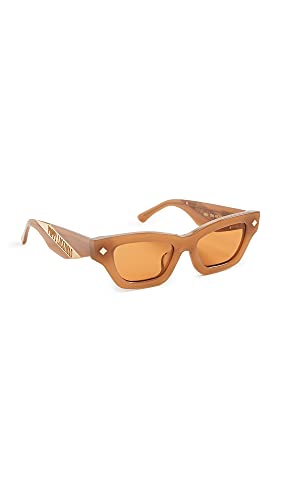 Poppy Lissiman Women’s Ren Sunglasses, Camel, Tan, Brown, Orange, One Size