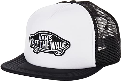 Vans | Snapback Hat – One Size (White/Black, Trucker)