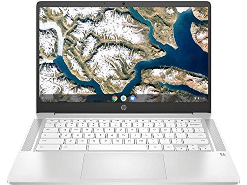 HP Chromebook – 14a-na0022od 14″ Intel Pentium Silver N5030 1.1 GHz Intel UHD Graphics 605 4 GB RAM 64 GB eMMC Chrome OS BT Webcam Ceramic White (Renewed)