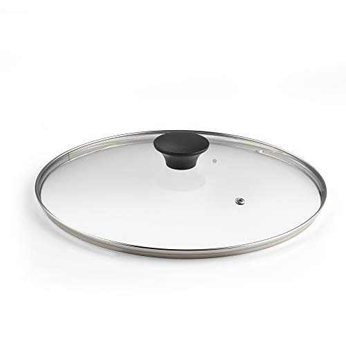 Cook N Home Tempered Glass Lid, 7.8-inch fit 8-inch/20cm, Clear