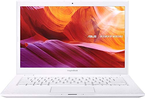 2019 ASUS ImagineBook MJ401TA Laptop Computer| Intel Core m3-8100Y up to 3.4GHz| 4GB Memory, 128GB SSD| 14″ FHD, Intel UHD Graphics 615| 802.11AC WiFi, White| 1 Year Extended Warranty| Windows 10 Home