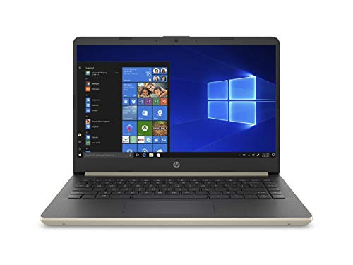 2020 HP 14″ HD (1366 x 768) Thin and Light Laptop PC, Intel Celeron N4020 Dual-Core Processor, 4GB DDR4 RAM, 64GB eMMC, HDMI, WiFi, Bluetooth, Webcam, Windows 10 S, 1 Year Microsoft 365, Pale Gold
