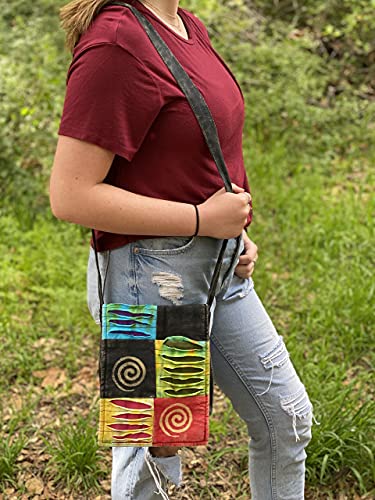 Small Cross Body Boho Hippie Razor Cut Torn Look Patchwork Bag | The Storepaperoomates Retail Market - Fast Affordable Shopping
