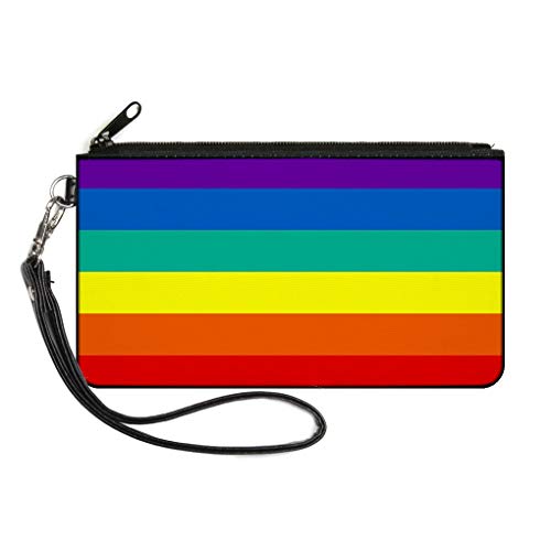 Buckle-Down Junior’s Zip Wallet, Rainbow, Large 8″ x 5″