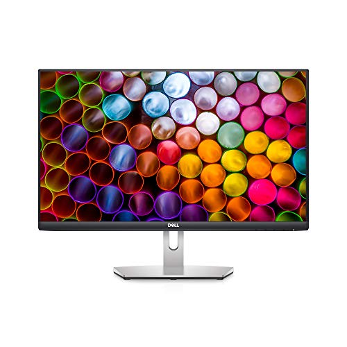 Dell S2421H 24-Inch 1080p Full HD 1920 x 1080 Resolution 75Hz USB-C Monitor, Built-in Dual Speakers, 4ms Response Time, Dual HDMI Ports, AMD FreeSync Technology, IPS, Silver