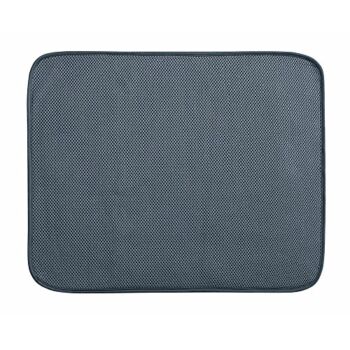 InterDesign iDry Large Kitchen Countertop Absorbent Dish Drying Mat, Pewter Gray | The Storepaperoomates Retail Market - Fast Affordable Shopping
