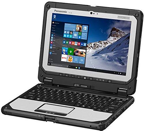 Panasonic Toughbook CF-20, 10.1 Multi Touch, 1920 x 1200, m5-6Y57, 8GB, 128GB SSD, Intel HD Graphics 515,Wi-Fi, Bluetooth, HDMI, Dual Pass (WWAN/WWAN), 8MP, Backlit Keyboard, Windows 10 Pro (Renewed)