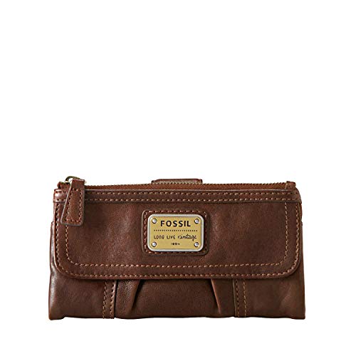 Fossil Women’s Cora or Emory Soft Leather Clutch Wallet