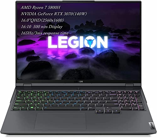 Lenovo Newest Legion 5 Pro Gen 6 Gaming Laptop, Octa-core AMD Ryzen 7 5800H, 16.0″ QHD (2560×1600) IPS 165Hz Display, NVIDIA GeForce RTX 3070(140W), Type-C, w/ Accessories (32GB RAM | 1TB PCIe SSD)