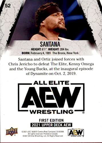 2021 Upper Deck All Elite Wrestling AEW #52 Santana Official Trading Card | The Storepaperoomates Retail Market - Fast Affordable Shopping