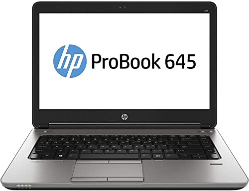 HP ProBook 645 G1 14 inches Laptop, AMD A8-4500M 1.9GHz, 4G RAM, 128GB Solid State Drive, Windows 10 Pro 64Bit (Renewed)