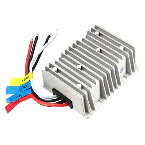 uxcell New Big-Size Waterproof DC 12V Step-Up to DC 48V 8A 384W Car Power Supply Module Voltage Booster Converter Regulator