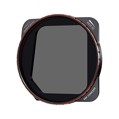 K&F Concept Variable ND2-ND32 (1-5 Stops) ND Filter for DJI Mavic 3 / Mavic 3 Cine, Neutral Density Filter with 28 Multi-Layer Coatings Waterproof/Scratch Resistant