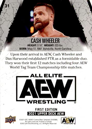 2021 Upper Deck All Elite Wrestling AEW #31 Cash Wheeler Official Trading Card | The Storepaperoomates Retail Market - Fast Affordable Shopping