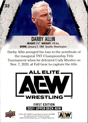 2021 Upper Deck All Elite Wrestling AEW #33 Darby Allin Official Trading Card | The Storepaperoomates Retail Market - Fast Affordable Shopping