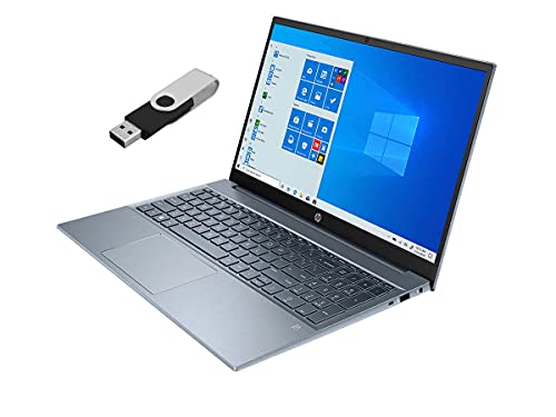 2022 HP Pavilion 15.6″ FHD Touchscreen Laptop 11th Gen 4-Core Intel i7-1195G7 32GB DDR4 1TB NVMe SSD Iris Xe Graphics HDMI Webcam WiFi-6 Bluetooth Backlit Keyboard Windows 10 Pro w/ 32GB USB