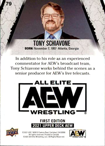 2021 Upper Deck All Elite Wrestling AEW #79 Tony Schiavone Official Trading Card | The Storepaperoomates Retail Market - Fast Affordable Shopping